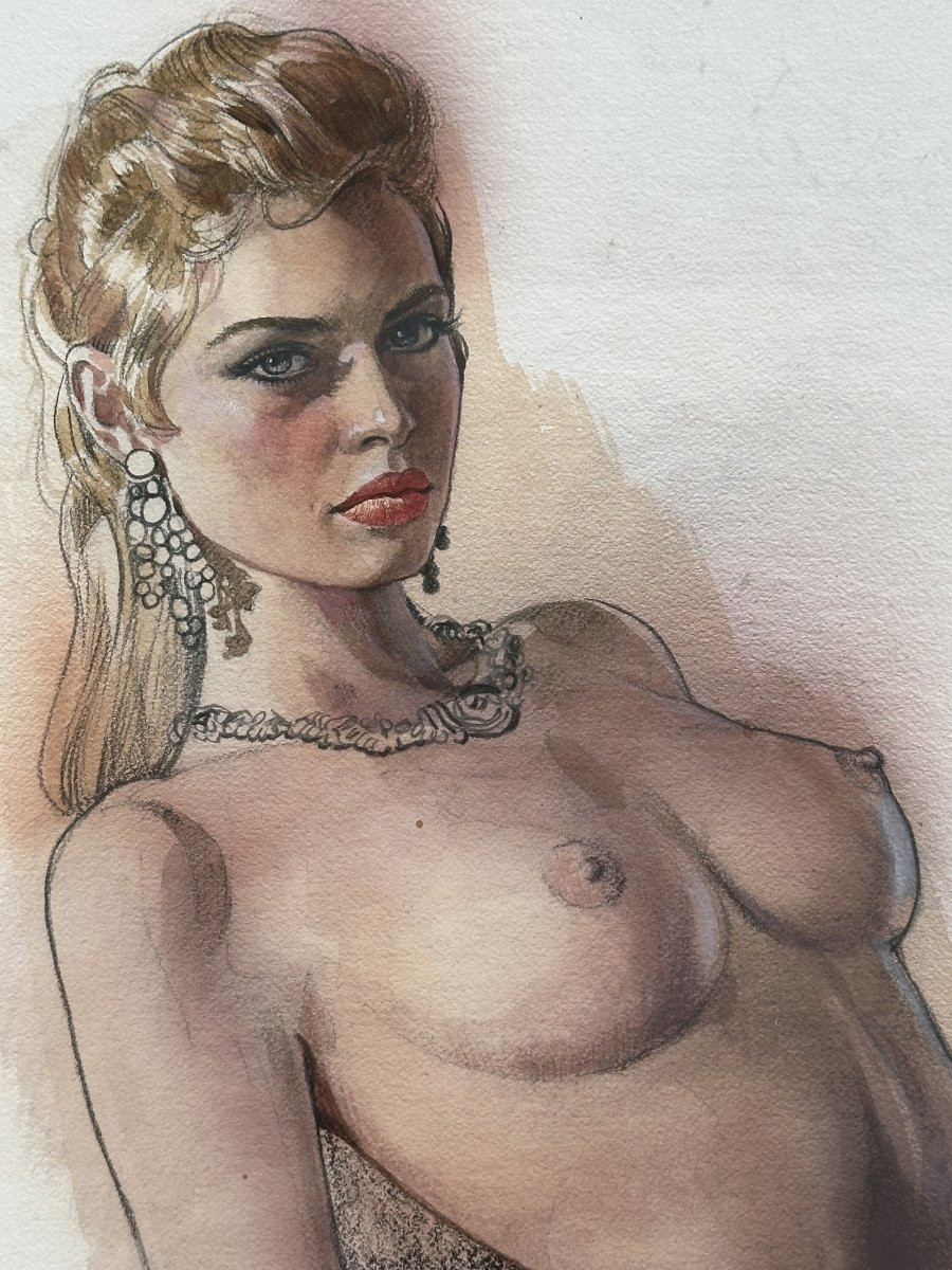 Enzo Sciotti - Ritratto donna bionda-photo-3