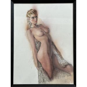 Enzo Sciotti - Ritratto donna bionda