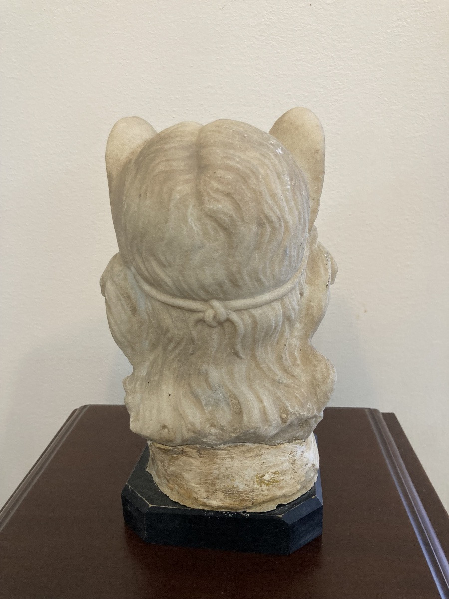 Busto in marmo bianco di gusto classico -photo-3