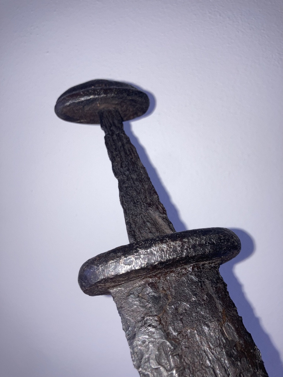 Rara spada Vikinga con resti di decorazione -photo-3
