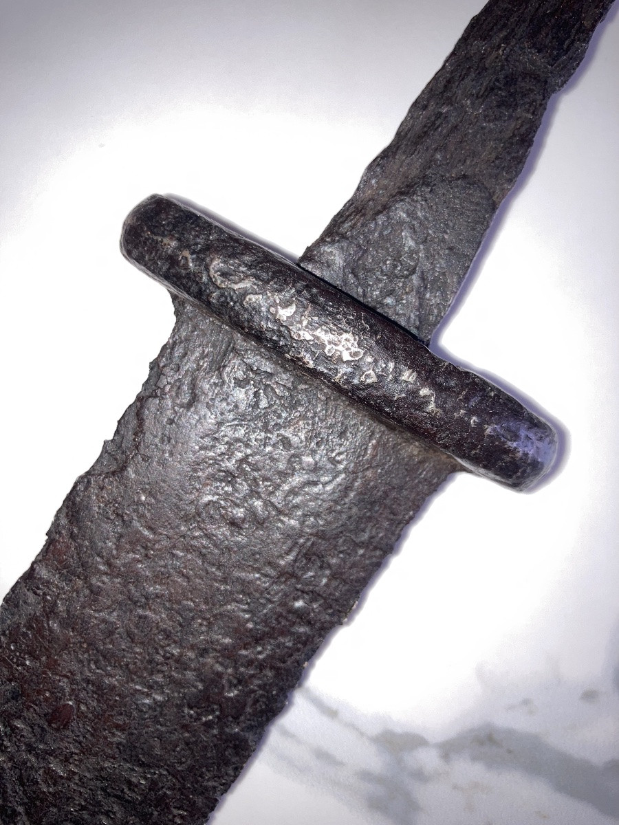 Rara spada Vikinga con resti di decorazione -photo-4