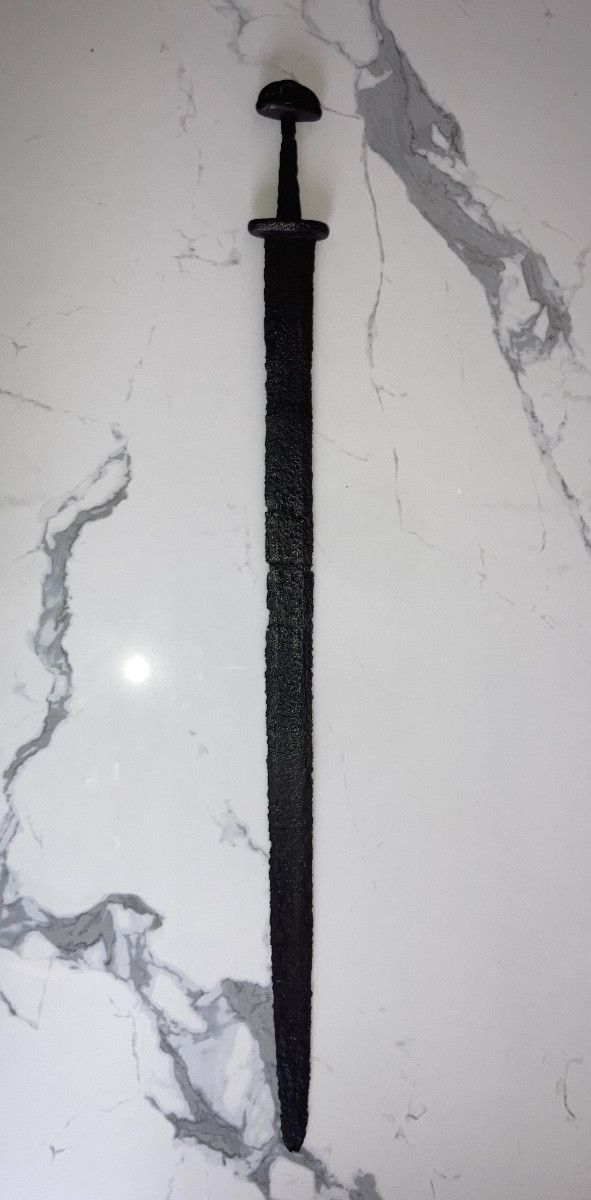 Rara spada Vikinga con resti di decorazione -photo-6