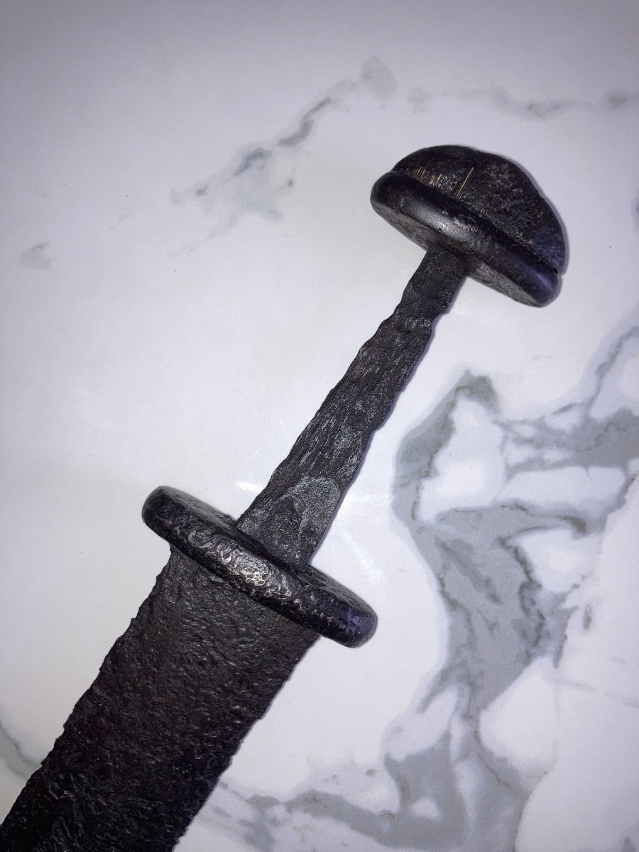 Rara spada Vikinga con resti di decorazione -photo-7