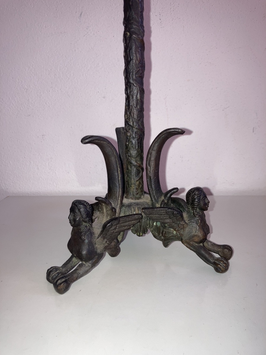 Candeliere in bronzo del XIX secolo -photo-2