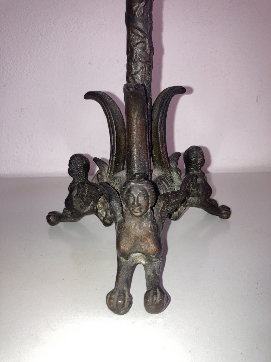 Candeliere in bronzo del XIX secolo -photo-3