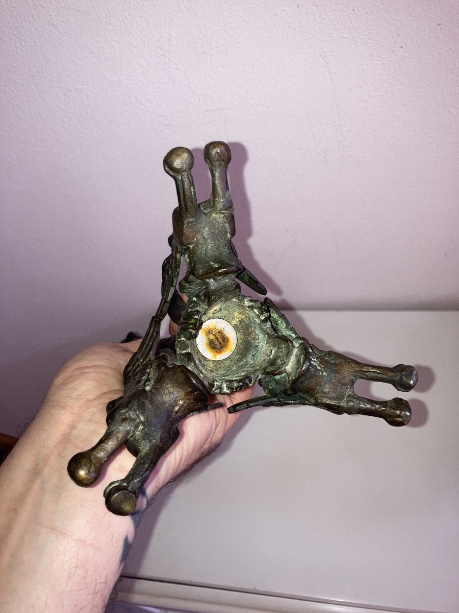 Candeliere in bronzo del XIX secolo -photo-2