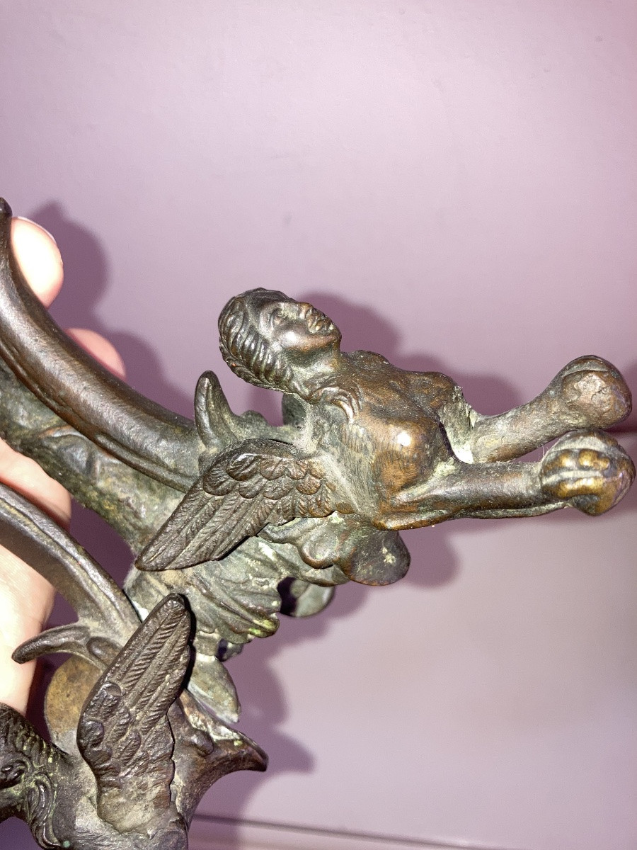 Candeliere in bronzo del XIX secolo -photo-3