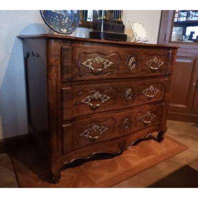 Commode Louis XV en noyer