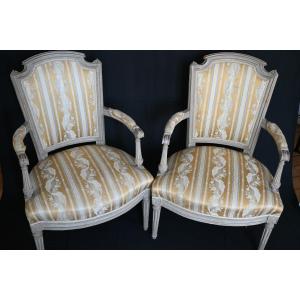 Pair Of Louis XVI Period Armchairs