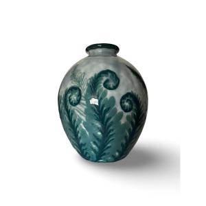 Camille Tharaud Fougères Vase In Limoges Porcelain