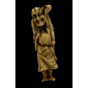 Netsuke Gama Sennin - Meiji Period