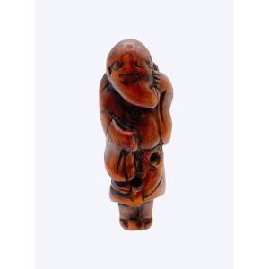 Wooden Sennin Netsuke