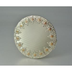 Silver Compact, Europe, Mid-20th Century