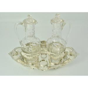 Oil And Vinegar Pot In Silver, France 18th Century 1783