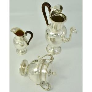 Silver Coffee  Service France Around 1900, Empire Style