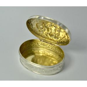 Silver Pill Box, Germany Hanau Around 1900