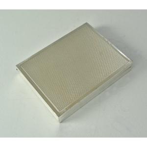 Pocket Photo Holder In Silver, European Work From The 20th Century 