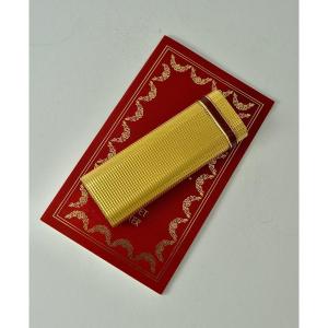 Cartier, Lighter In Gold Metal, Switzerland 20th Century