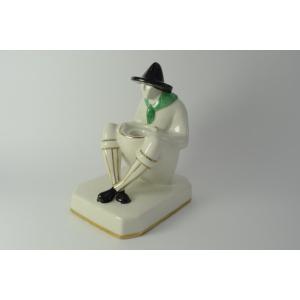 Robj, Porcelain "scout" Inkwell Circa 1930