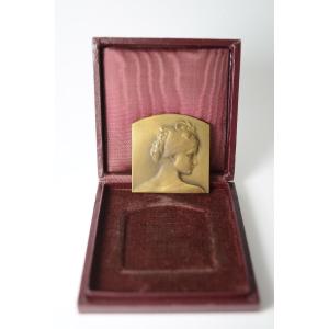 Leon Julien Deschamps (1860-1929) Bronze Plaque
