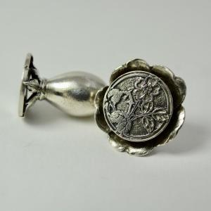 Chatelaine Element, Silver Art Nouveau Style, France Circa 1913