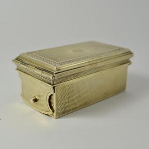 Silver-gilt Inkwell, France Circa 1900, By Goldsmith Gustave Keller 
