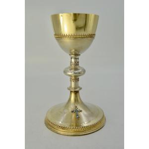 Gilt Silver Chalice, Late 19th Century, France 