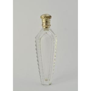 Silver And Cut Crystal Salt Cellar, France Circa 1850