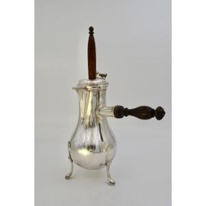 Silver Chocolate Pot, 18th Century, Paris Circa 1779