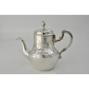 Selfish Silver Teapot, France Circa 1900. 