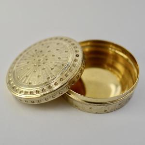 Gilt Silver Pillbox/box, France, Late 19th Century 