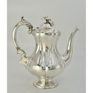 Silver Teapot, Netherlands, Circa 1850