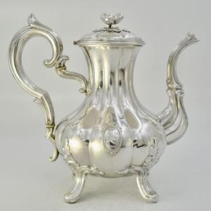 Silver Teapot, France, Circa 1900, By Debain, Silversmith 