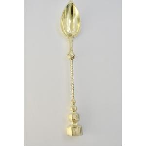 A 19th-century Silver Medicine Spoon France 