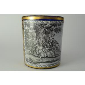 Russia Circa 1840. Cobalt-blue Glass Goblet, By Semechkin And Terebenev