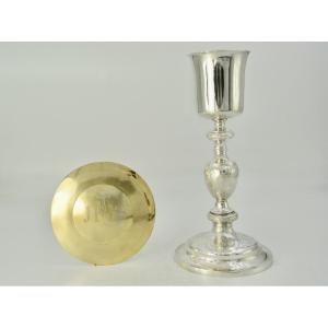Silver Chalice And Paten, France, Early 19th Century