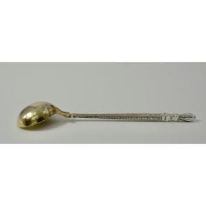 Silver Mustard Spoon France Circa 1900