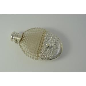 Silver Spirit Flask, North America, Circa 1900
