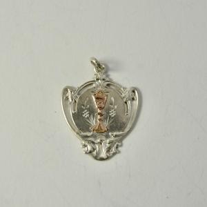Catholic Silver Pendant, France Circa 1900