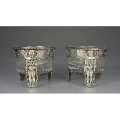 Salerons Salts In Silver, France