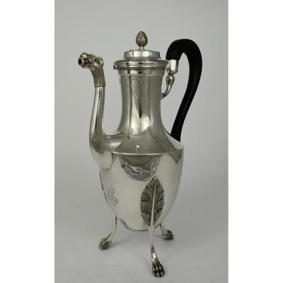 Silver Jug, France 1798-1809 By Milleraud Bouty
