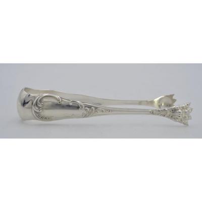 Sugar Tongs In Silver, Louis Philippe Period