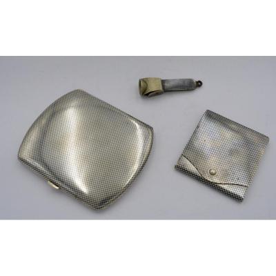 Germany Silver Smoking Kit Circa 1900