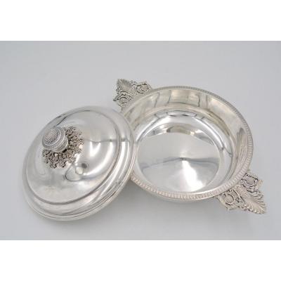 Bowl Covered In Silver, France Early 20th Century By H. Nesme