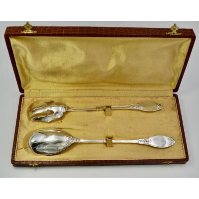 Art Nouveau. Salad Cover In Silver France Orfèvre Boivin Victor