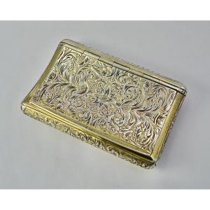 Snuffbox / Silver And Vermeil Box France 1819-1838