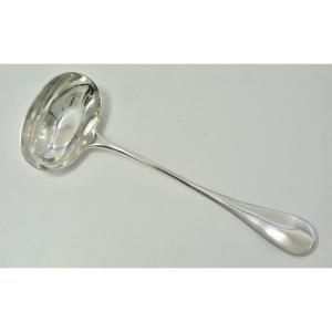 Sauce Spoon In Silver France Circa 1900