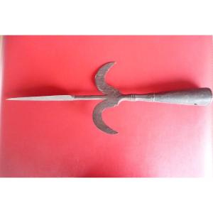 Halberd: Wrought Iron Halberd Tip 16 Or 17th Century.