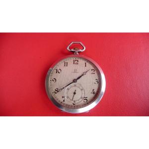 Omega: Silver Omega Pocket Watch. Coat Of Arms With Count's Crown, Circa 1920.