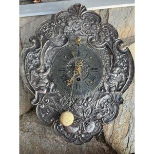 Telleruhr: Wall Clock, (telleruhr), In Silvered Copper, Southern Germany, Circa 1700